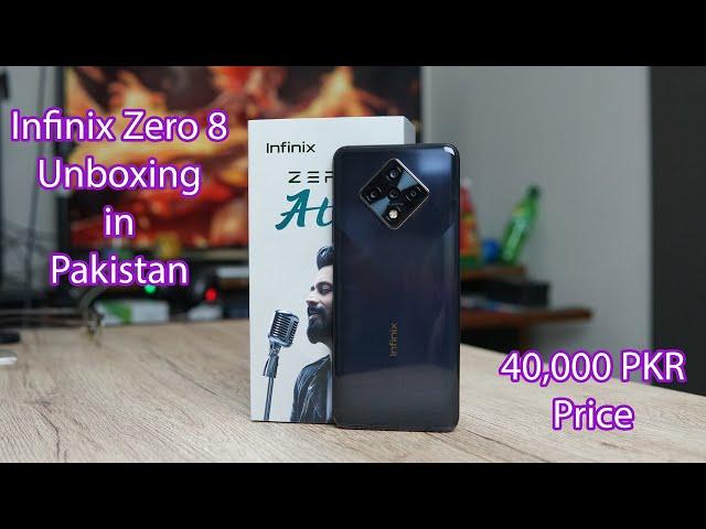 Infinix Zero 8 Unboxing in Pakistan | 40,000 PKR Price | 90hz Display | Helio G90T Gaming Chipset