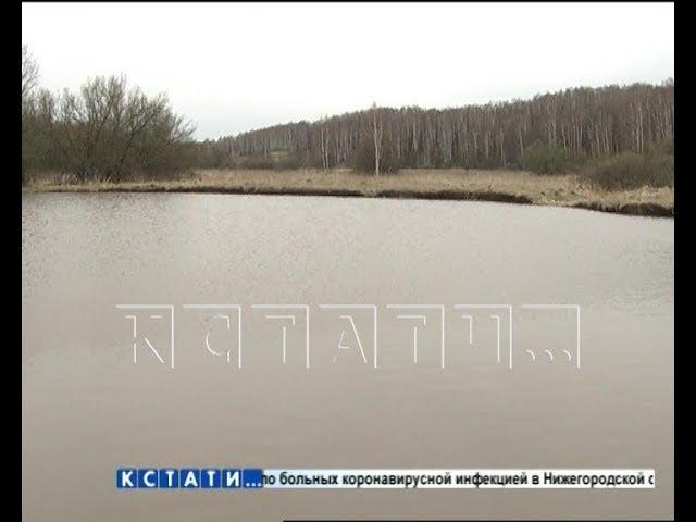 Вместо карстового провала в Арзамасском районе появилось озеро