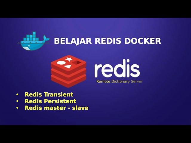 Belajar Redis Docker untuk pemula #dockertutorial #redis