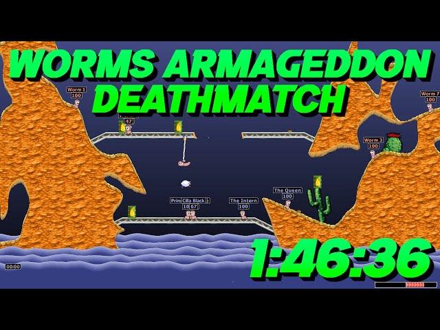 Worms Armageddon - Deathmatch Speedrun in 1:46:36