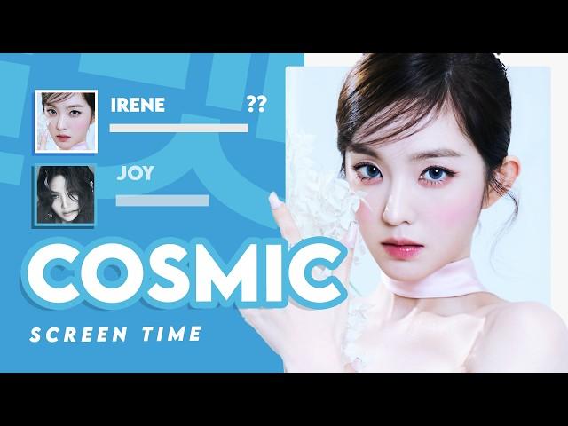 Red Velvet 레드벨벳 'Cosmic' Screen Time Distribution (Solo/Focus + Full)