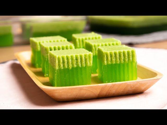 Agar-Agar Santan Pandan, dessert klasik terpaling sedap.