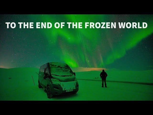 Surviving a Winter of Extreme Van Life. Freezing Camping, Aurora & Snow Storm in the Arctic #vanlife