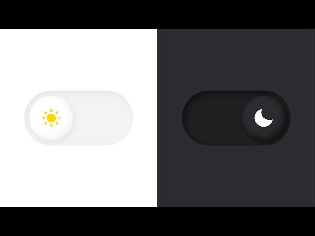 Animated Toggle Button Dark Mode using HTML & CSS