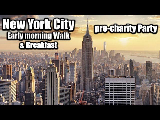 LIVE New York City - Morning Walk & Breakfast stream - pre-show for GCX Event  #live #nyc