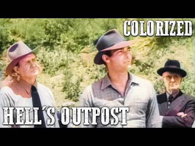 Hell's Outpost | COLORIZED | Action Western | Old Cowboy Movie