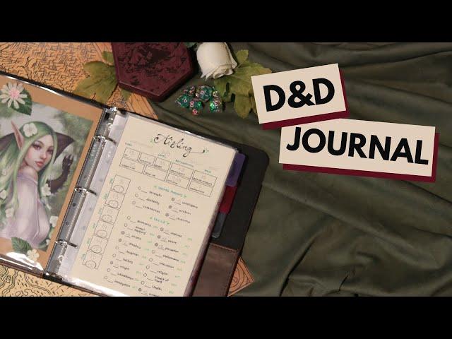 Tour my D&D character journal!