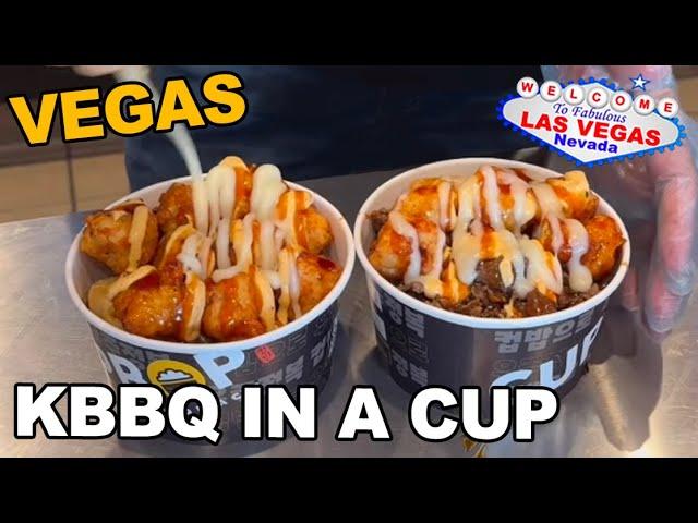 Korean BBQ in a CUP?  "Cupbop" up in the Montecito Marketplace, Las Vegas