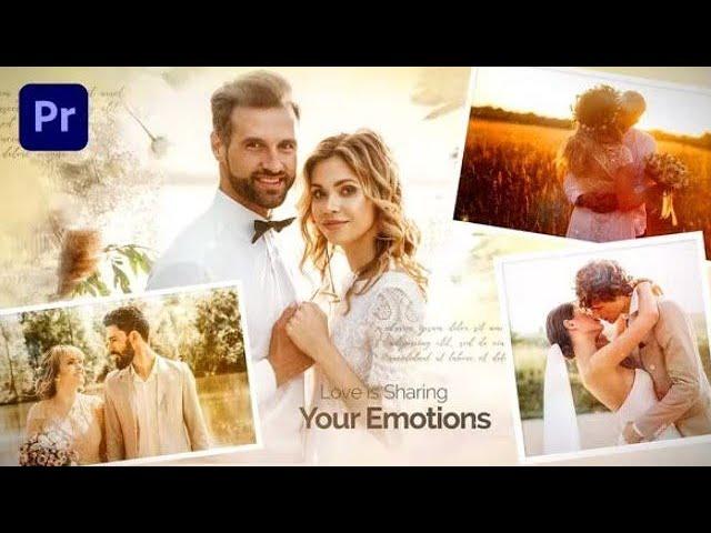 Free Download •  Premiere Pro Templates | Emotional Wedding Slideshow | Romantic Love Story | MOGRT