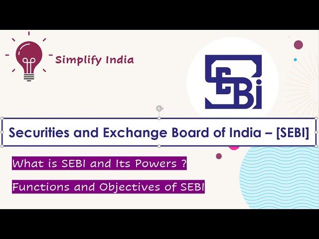 Securities and Exchange Board of India | SEBI | what is SEBI | Power of SEBI | Functions | English |