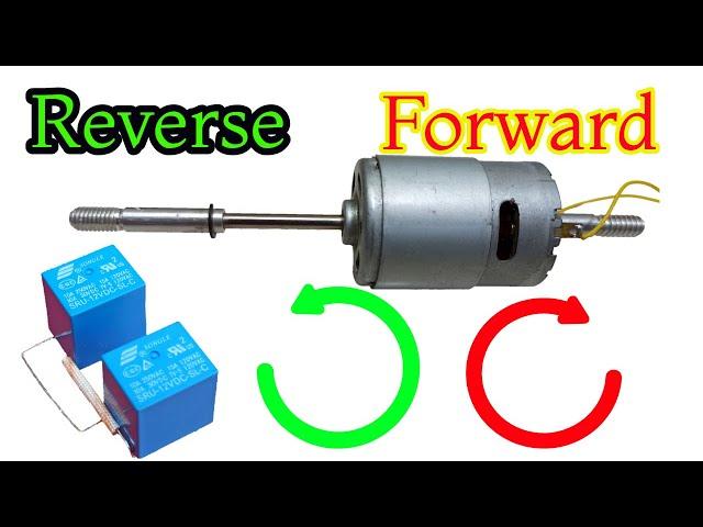 how to make , dc motor , forward , and , reverse , control , uses relay