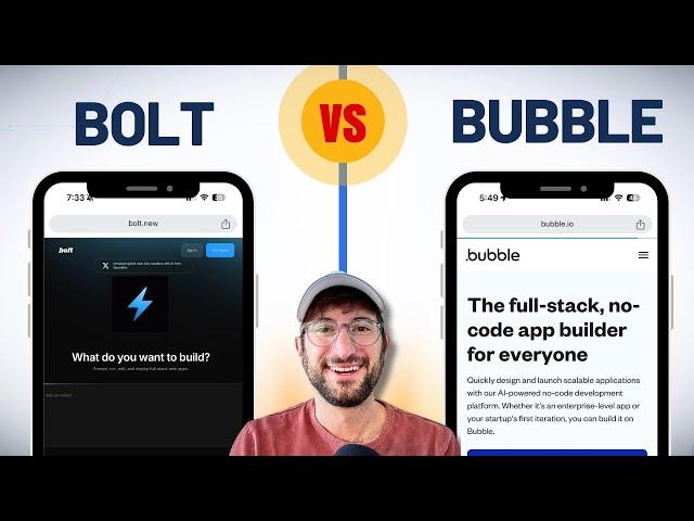 Bubble vs Bolt: are new AI coding tools better than Bubble?