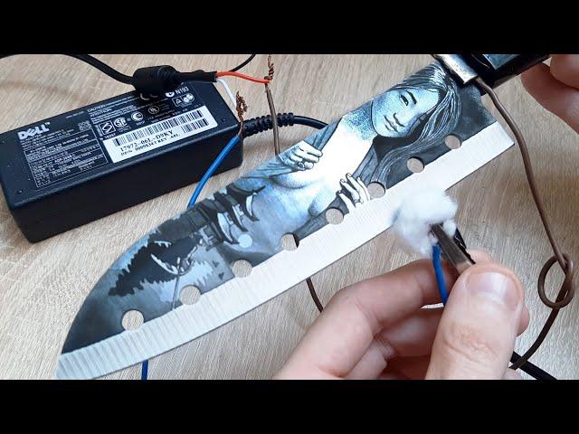 How to draw on metal. Easy to make at home