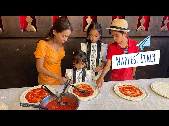 48hrs in Naples with kids: Pizza making class and more!