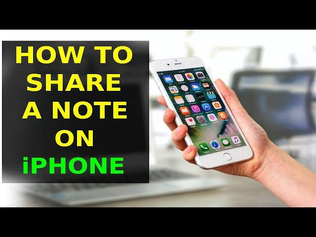 How To Share A Note On iPhone (2024)