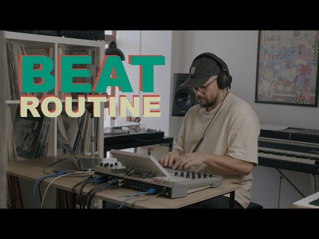 My beat routine of the day - making a beat on the Akai Mpc X SE