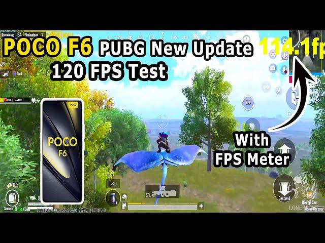 POCO F6 PUBG Mobile BGMI New Update 3.3.0 Ocean Odyssey 120 FPS Test Gameplay With FPS Meter