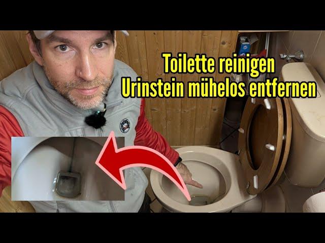 Toilette reinigen Urinstein entfernen so geht's ganz leicht