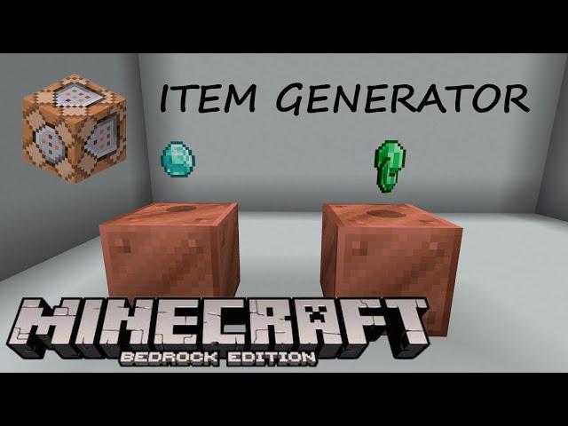 Item Generator in Minecraft Bedrock bauen mit Commandblöcken