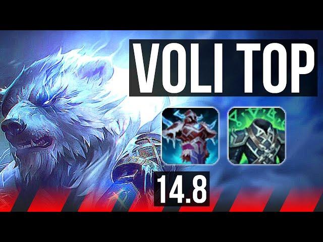 VOLIBEAR vs SKARNER (TOP) | 6 solo kills, Godlike, 9/4/14, 400+ games | NA Diamond | 14.8