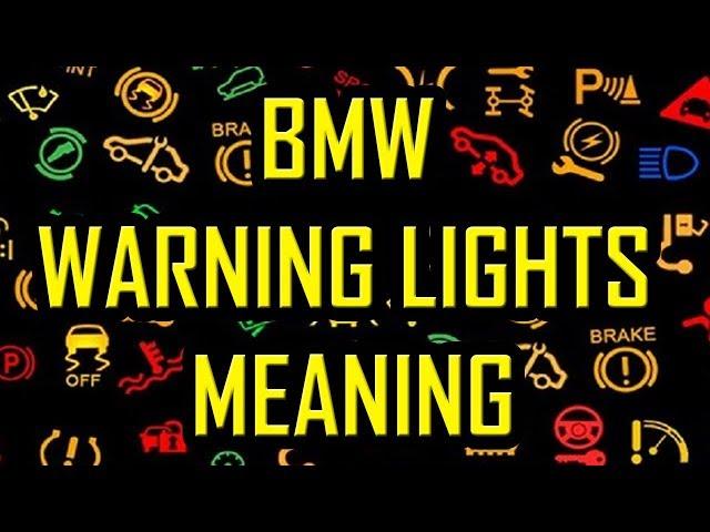 BMW Warning Lights Meaning