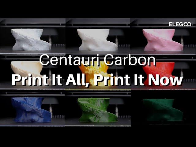 Print it all, print it now. Endless possibilities with Centauri Carbon's advanced hardware.