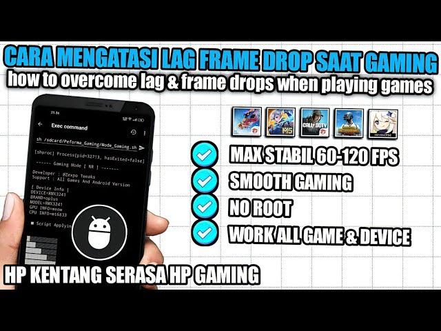 CARA ATASI LAG SAAT NGEGAME⁉️Cara Mengatasi Lag Patah Patah Dan Frame Drop Di Semua Game Online‼️