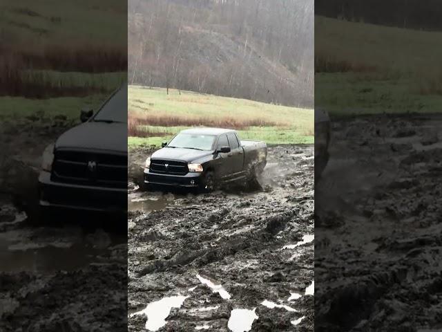 Dodge Ram 1500 MUDDING 4x4 Off Road!! #shorts #youtubeshorts #dodgeram1500