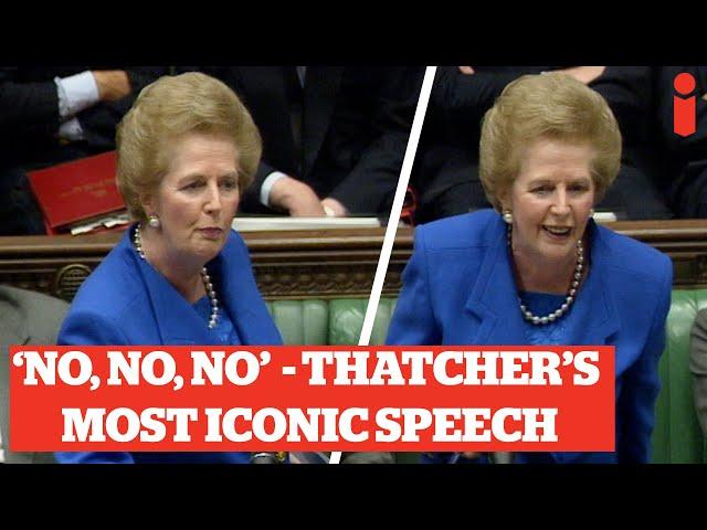 'No, No, No!" Margaret Thatcher's Most Iconic Speech