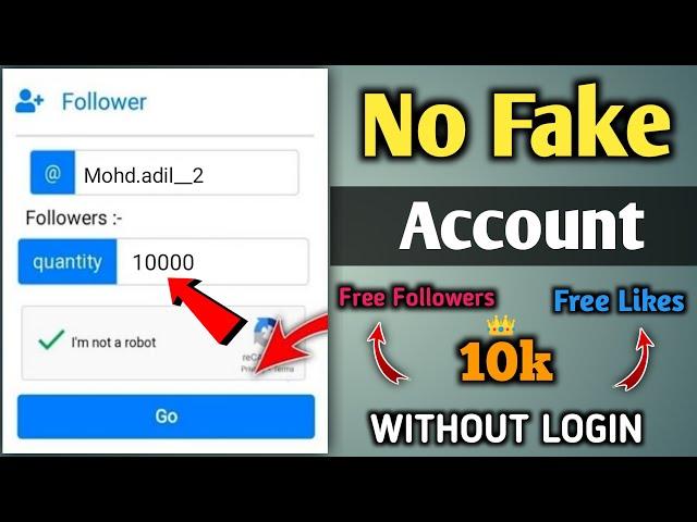 (WITHOUT LOGIN) get 10k Free instagram followers | followers kaise badhaye instagram par 2021