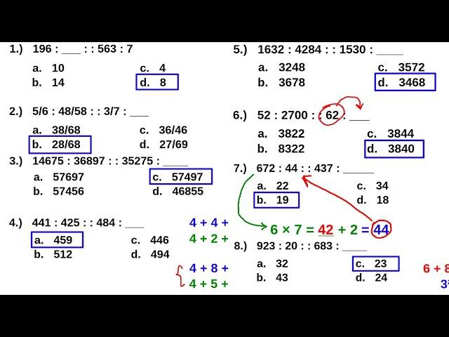 Paano sagutan ang NUMBER ANALOGY | Exam Reviewer