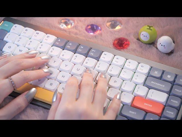 ASMR Sleepy Keyboard Typing / 1 hour (Blue switches, Brown switches)