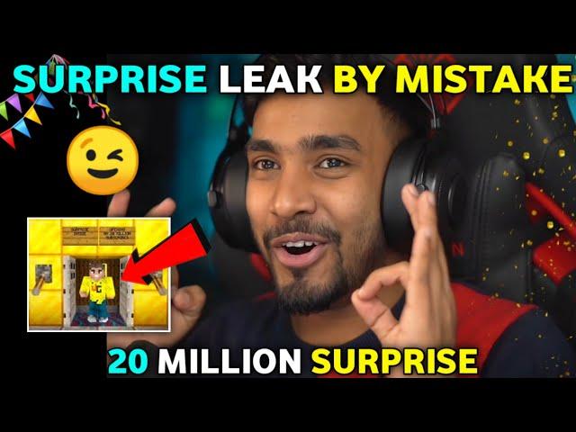 TECHNO GAMERZ MINECRAFT 20 MILLION SURPRISE REVEAL BY MISTAKE I TECHNO GAMERZ I UJJWAL GAMER