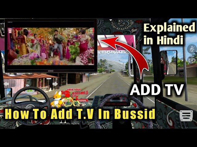 How To Add T.V In Any Bus In Bus Simulator Indonesia|BUSSID V3.3.3 In Hindi