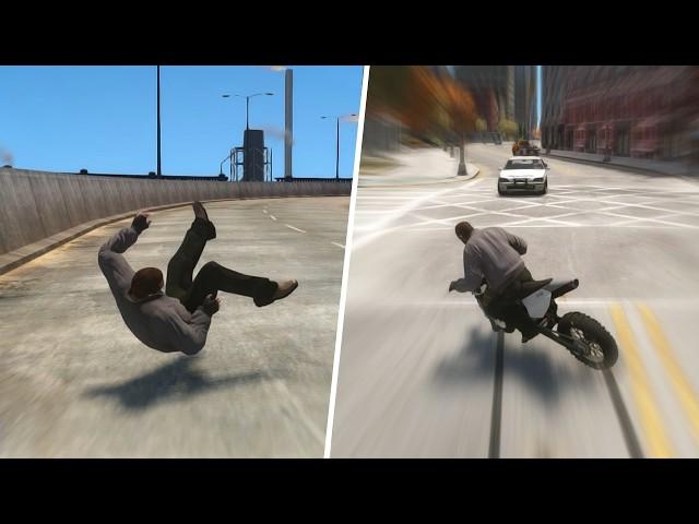 GTA IV - Brutal Motorcycle Crashes & Ragdolls Vol.33 [Euphoria Physics]