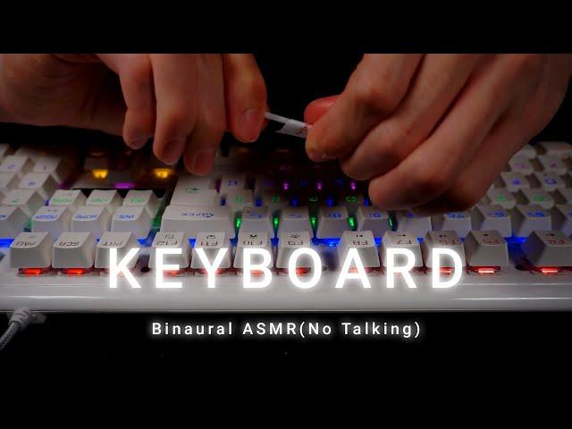 Mechanical Keyboard Cleaning ASMR No Talking - Binaural ASMR for Sleep