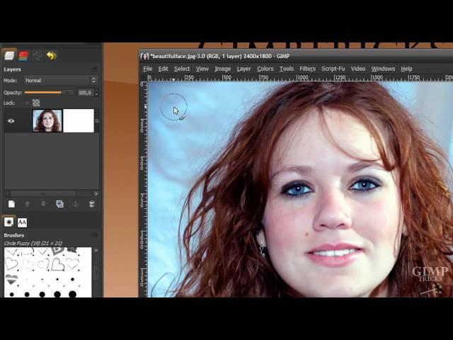 Remove the background from hair in GIMP - tutorial (Cut out hair)