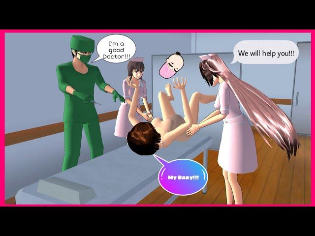 A Day in the Life Helping a Pregnant Woman and Her New Baby in Sakura School Simulator 