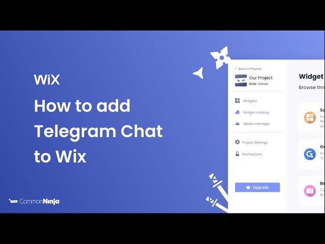 How to add a Telegram Chat to Wix