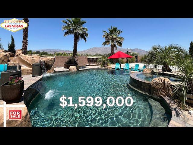 Backyard Oasis $1.59M Home For Sale Las Vegas | 1/2 acre | 3,568 sqft | 5 BD | 3CR | RV