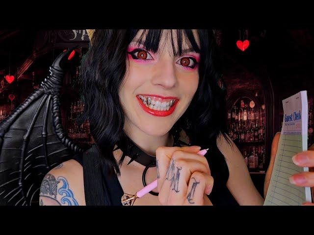 ASMR Succubus Sylk Goth Hooters Waitress Roleplay | Dark Sylk