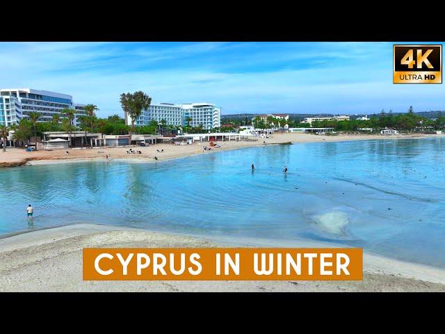 Experience the MOST RELAXING Winter Vibes at Nissi Beach Cyprus!