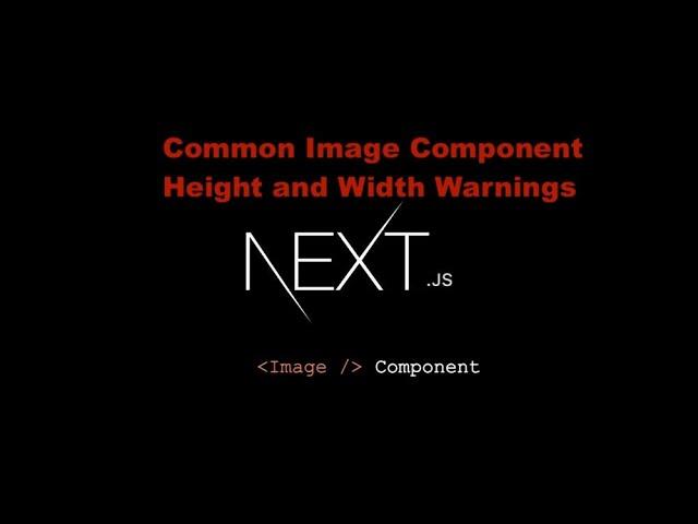 NextJS Image Component Warning "Image with src 'path to image' has either width or height modified"