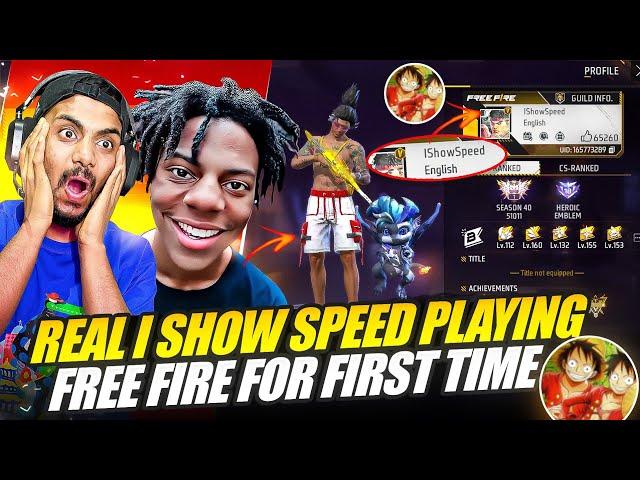 Ishowspeed Playing Free Fire For First Time ?  - Garena Free Fire Max