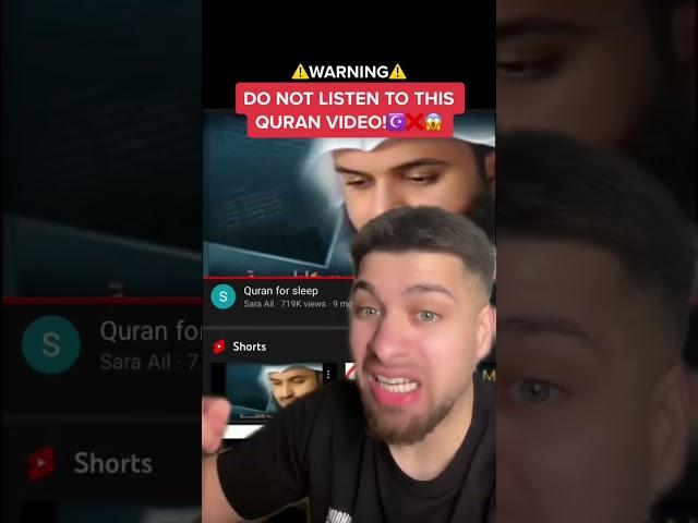 DO NOT Listen To This QURAN VIDEO!️ #islam #muslim #quran #blackmagic #shorts