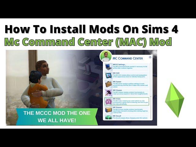 How To Install MC Command Center Mod For Sims 4  (MAC Version) | 2024