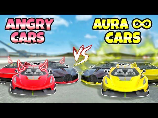 Angry Cars VS Aura Infinity Cars️| Extreme Car Driving Simulator|