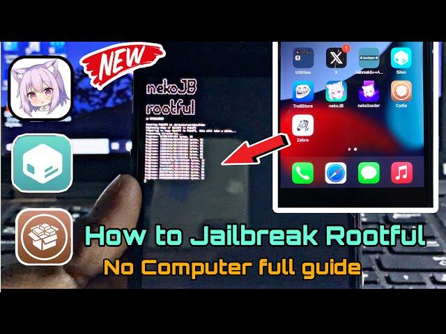 How to Jailbreak [NekoJB Rootful No Computer] for iOS 15.8.2 - iOS 15 full guide for A8-A11