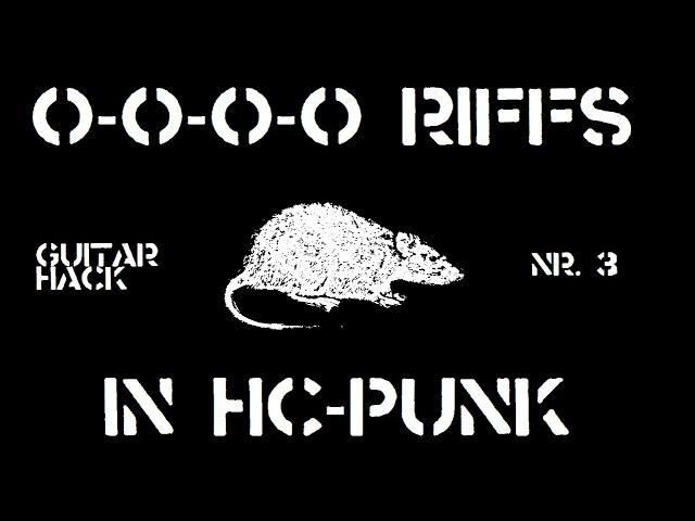 0-0-0-0 Riffs in Hardcore Punk/Crust/D-Beat (Guitar-Hack #3) [w/ TABS]