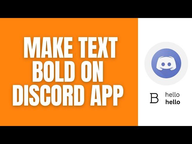 How To Make The Text Bold On Discord (On PC/Laptop)